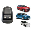 Botão Vidro Duplo Dianteiro Esquerdo Peugeot 206 1999 2010