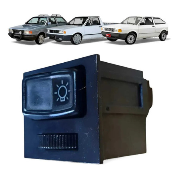 Botão Chave Luz Farol Vw Gol Saveiro Parati Quadrada 1992/96