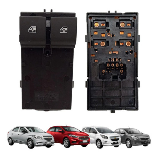 Botão Duplo Vidro Elétrico Gm Onix Spin Cobalt Prisma 13/19