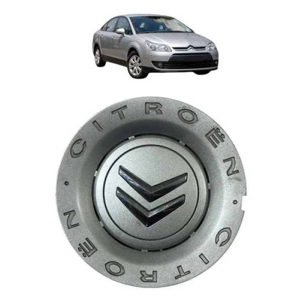 Tampa Central Roda Liga Leve Citroën C4 2005 2013 Original Prata
