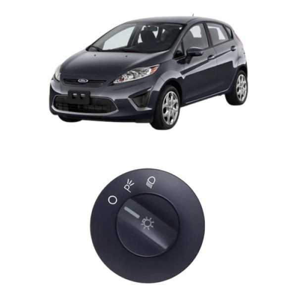 Botão Comando Luz Farol Ford New Fiesta Mexicano 2013/15