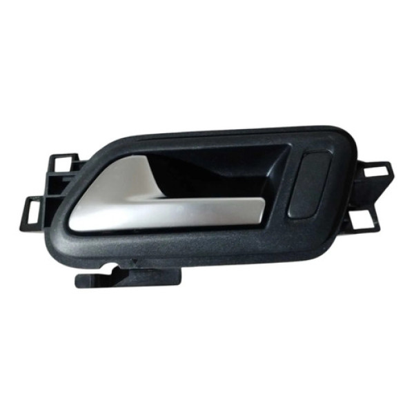 Maçaneta Interna Traseira Esquerda Vw Amarok 2011 2017 Preto/prata Traseira