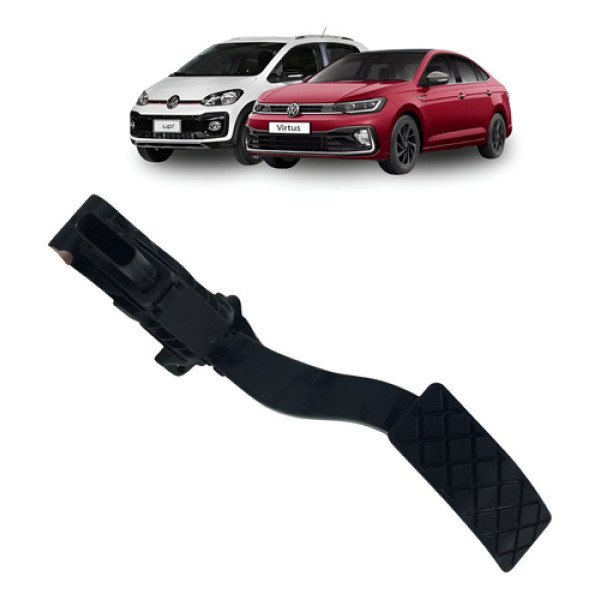 Pedal Acelerador Vw Up 2013/21 Virtus Polo 2018/25 Original Preto