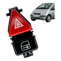 Botão Trava Portas Pisca Alerta Mercedes Classe A A160 A190 Preto E Vermelho