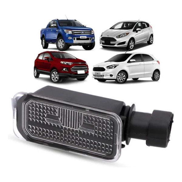 Luz Placa Traseira Ford New Fiesta Ecosport 13/21 Ka 15/21