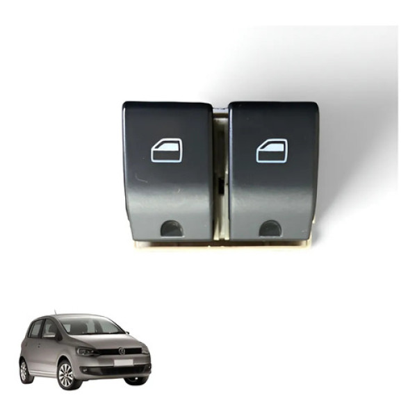 Botão Vidro Elétrico Dianteiro Esquerdo Vw Fox 2010/14