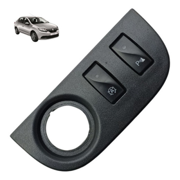 Moldura Botões Parking Assistant Renault Sandero Logan 15/19